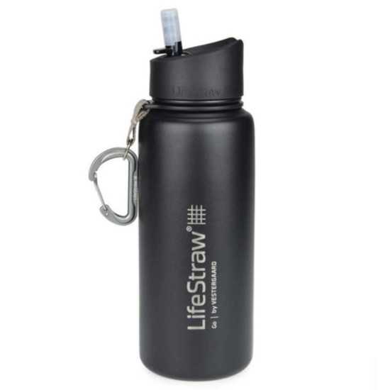 Φίλτρο Νερού Ανοξείδωτο Lifestraw Go Stainless Steel 700ml Μαύρο | www.lightgear.gr