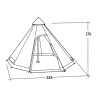 Σκηνή Easy Camp Moonlight Tipi 8 | www.lightgear.gr