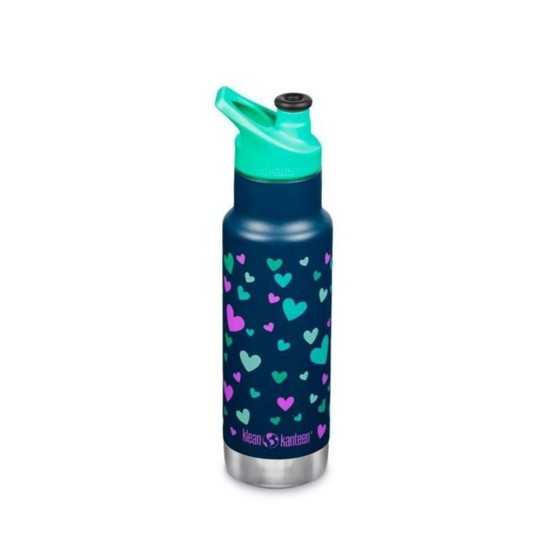 Παιδικό Θερμός Ανοξείδωτο Klean Kanteen Classic Narrow 355ml Navy Hearts | www.lightgear.gr