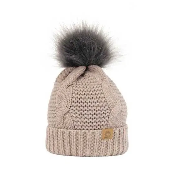 Σκούφος Merino Beanie Origin Outdoors Bobble Μπεζ | www.lightgear.gr