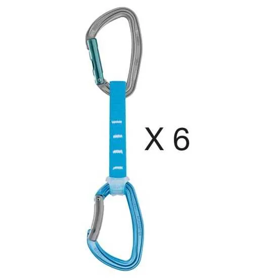 Σετάκια Carabiner Petzl Djinn Axess 12cm Μπλε Σετ 6τμχ | www.lightgear.gr