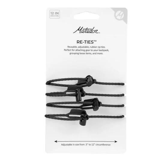 Επαναχρησιμοποιήσιμα Zip Ties Matador Re-Ties 4τεμ | www.lightgear.gr