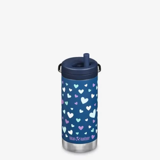Θερμός Ανοξείδωτο Klean Kanteen TKWide Twist Cap 355ml Navy Hearts | www.lightgear.gr