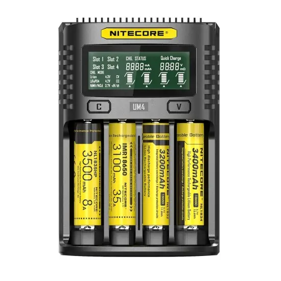 Φορτιστής Nitecore UM4 | www.lightgear.gr