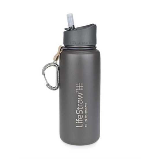 Φίλτρο Νερού Ανοξείδωτο Lifestraw Go Stainless Steel 700ml Γκρι | www.lightgear.gr